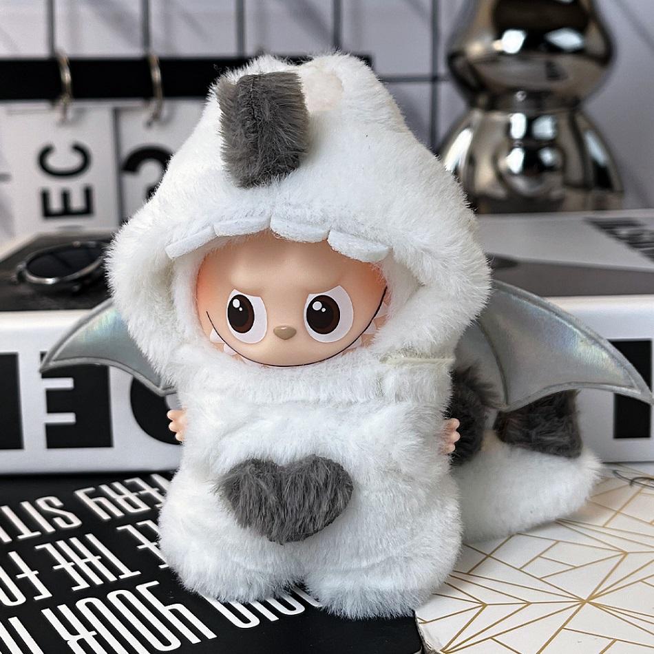 Лабубу 4.0 Монстры Пин Монстры Серия Сказок Леса Одежда Милая Плюшевая Утка Крючок Вязаная Одежда Аксессуары для Кукол