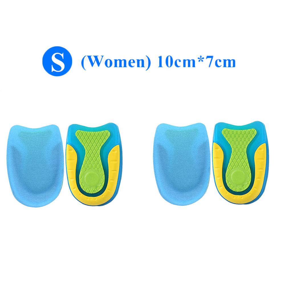 2 Pairs Silicone Gel Heel Pads for Plantar Spur Pain Relief Shock Absorption U-Cup Insole Cushions for Foot Comfort