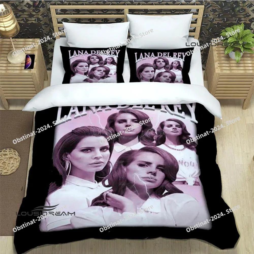 Постельное белье с принтом Lana Del Rey с наволочкой, мягкое одеяло, мягкое покрывало на односпальную, двуспальную, queen, super king-size размеры, роскошный подарок на день рождения