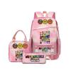 New Rhythm Box Sprunki Music Game Schoolbag Backpack Pencil Case Three-piece Set Student Heat Transfer Backpack D