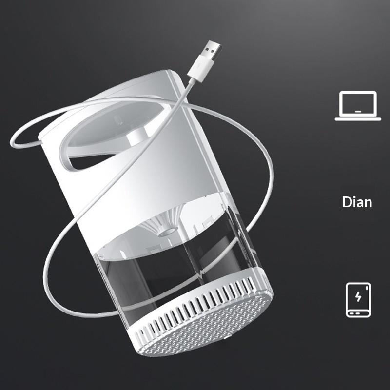 Silent Mosquito Killer Lamp UV Photocatalyst Bug Zapper 1Pcs USB Charging Light Weight for Hiking Camping Travel Use