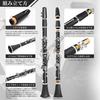 BQKOZFIN Clarinet, B, 17 Keys, Nickel-Plated, ABS Resin Body, Beginner's Wind Instrument Set, F-300, Easy Care, Black (Performance)