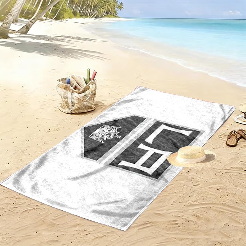 Los Angeles Kings Print Beach Towel, Large Soft Quick Dry Towel for Beach Camping Swimming