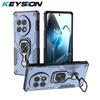 KEYSION Противоударный защитный чехол для OnePlus 13 5G Мягкий силиконовый + PC Вертикальный металлический чехол-подставка для телефона на заднюю панель для One Plus 1+ 13 5G