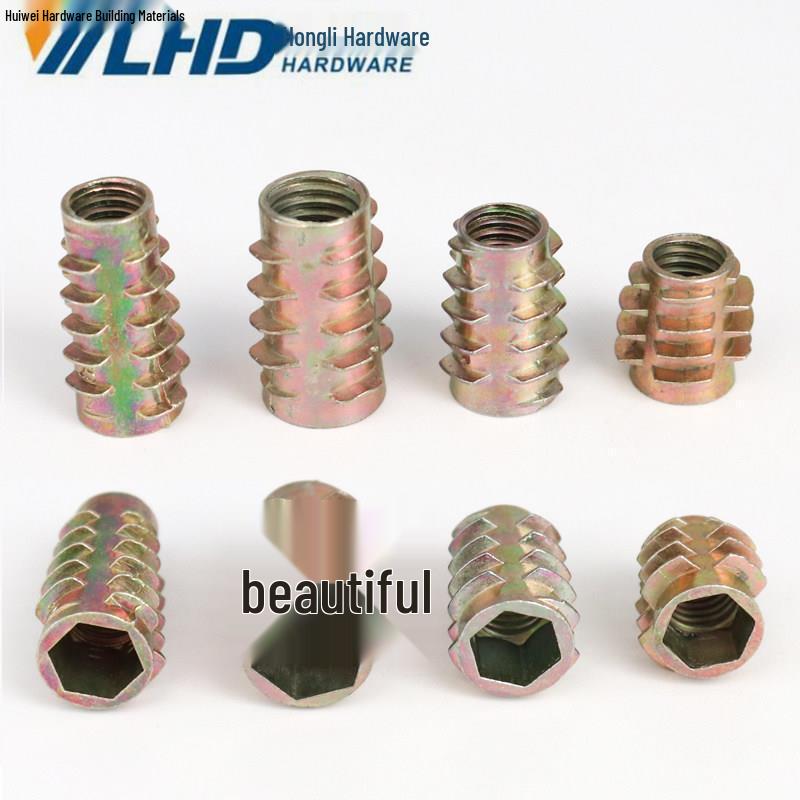 Furniture Embedded Inner & Outer Thread Trapezoidal Nuts M4-M10
