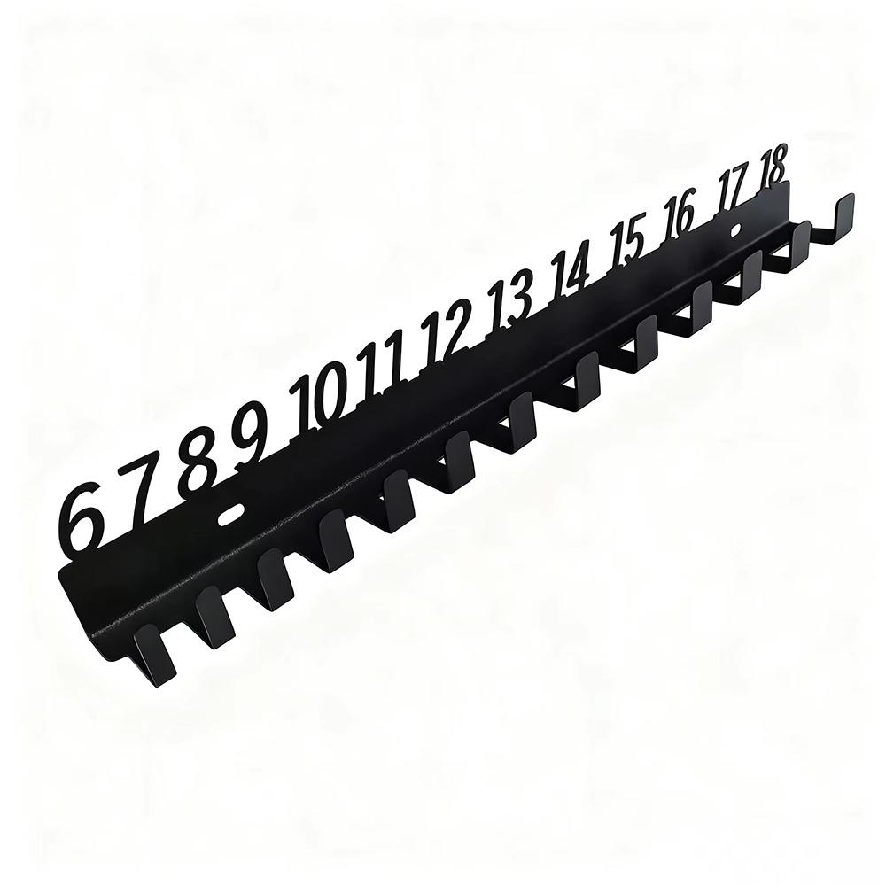 Metal Wrench Sorting Rack Multi-Hole Wrench Storage Rack For Workshop Tool Organization