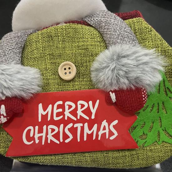 Yousheng Christmas Stocking Gift Bag Alphabet Sign Festive Cartoon Design Stocking Gift Pouch for Fireplace Decoration