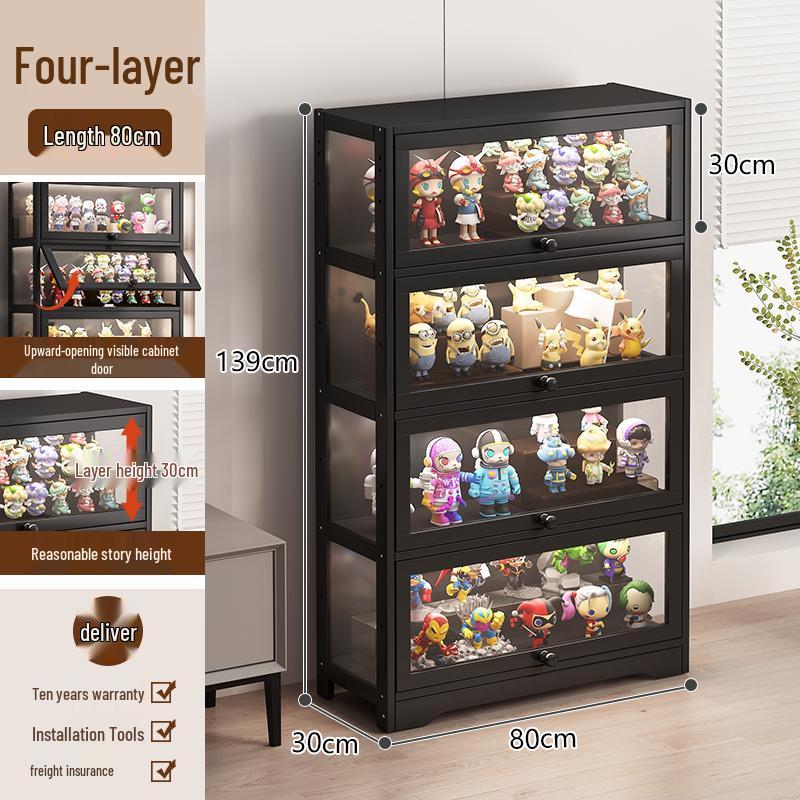 Акриловая стеклянная витрина с замком для игрушек и призов