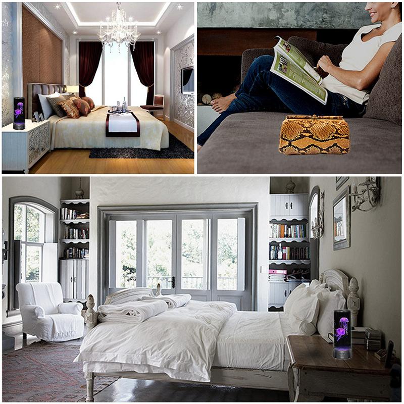 Медуза Аквариум Океан Светодиодный светильник для водного настроения Настольная расслабляющая лампа