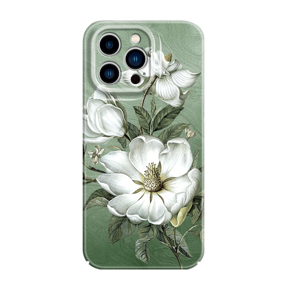 Потрясающий чехол для телефона с магнолиями для iPhone 13 12 11 7 8 6 6S Plus Pro Max Mini X XS XR SE 2020 2022 Пленка Жесткая Крышка
