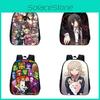 Рюкзак с аниме-принтом Danganronpa, водонепроницаемый, высокой вместимости, легкий, портативный, идеально подходит для школы и путешествий