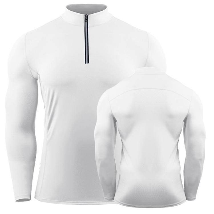 CANGHPGIN Мужская компрессионная спортивная футболка для бега, плотная спортивная одежда с длинными рукавами для фитнеса, быстросохнущая