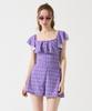 Монокини Bonide Flower Frill Фиолетовый