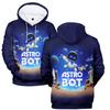 Свитшот с принтом Astro Bot Аниме Для улицы Спорт Косплей Пуловеры Худи Костюм для косплея