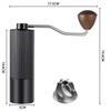 Manual Coffee Grinder With CNC Precision Steel Burr Aluminum Body Portable Hand-Crank Home Use