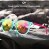 New KDEAM Brand Simple Stylish Design Vintage Men Polarized Sunglasses Fashion Women Oval Glasses Filter Reflected Light Eyewear