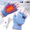 Electric Heated Gloves Hand Warmers Mittens Heater Rechargeable USB Reusable Winter Warm Heating Laptop for Sports Skiing Gloves