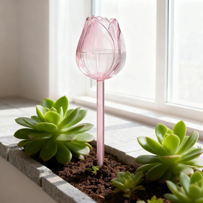 1/4pcs Tulip Plant Watering Automatic Self-Watering Bulbs Slow Release Dripper for Indoor Outdoor Potted Plants Garden Decor