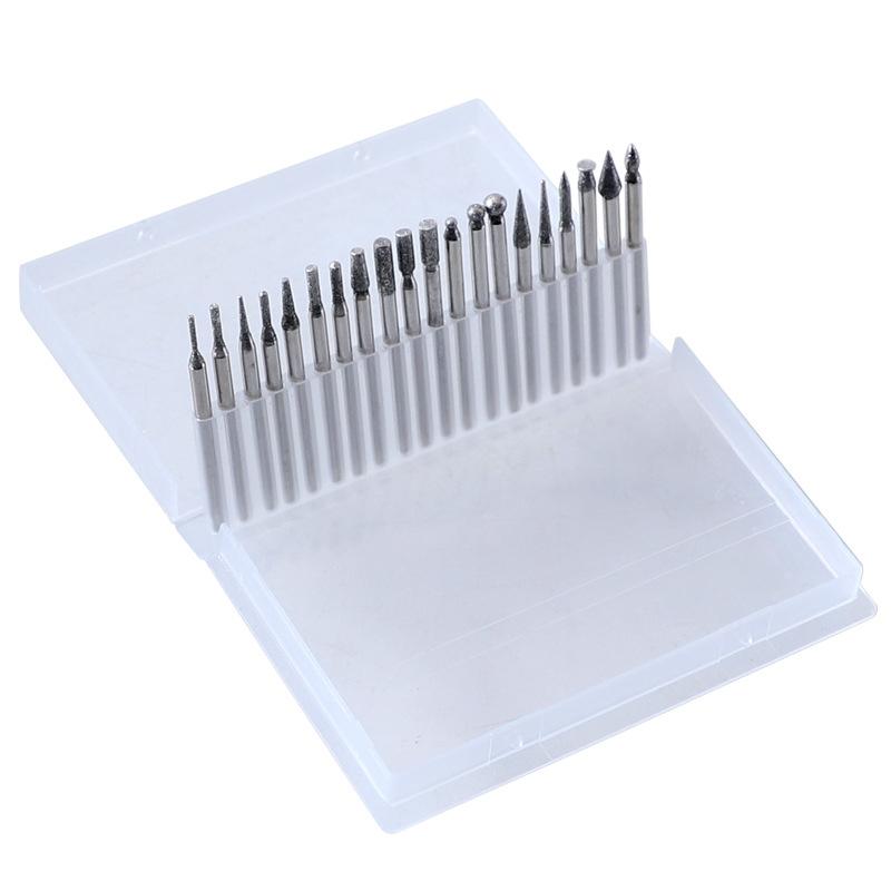 Набор алмазных шлифовальных и резьбовых режущих фрез для вращающегося инструмента Dremel, каменного стекла
