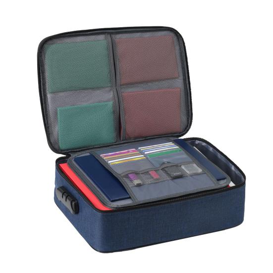 Сумка для защиты дорожных документов Огнеупорная Водонепроницаемая Сумка для хранения файлов с многослойным дизайном