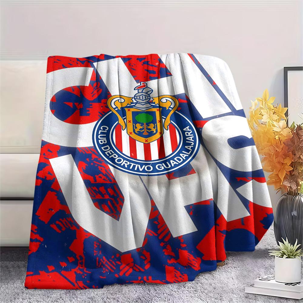 1Pc Chivas Fondo De Pantalla Print Flannel Blanket High Quality Warm Comfortable Cover for All Seasons Perfect for Gifts Home Decor