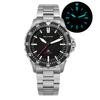 Militado ML16 39mm Quartz Dive Watch Sapphire Crystal 200M Water Resistant Ceramic Bezel BGW9 Lume Screw Down Crown