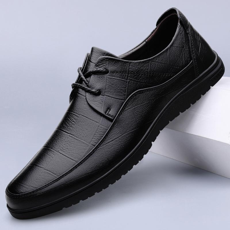 Fashion Italian Genuine Leather Men Dress Shoe High Quality Fashion Oxford Shoes Luxury Designers Outdoor Sneakers Formal Dress Footwear