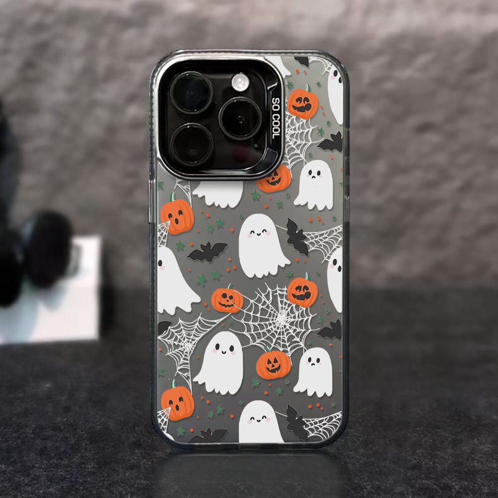 Привидение на Хэллоуин для чехла мобильного телефона iPhone17ProMax Apple 15/16 нишевый 14Pro большое отверстие противоударный