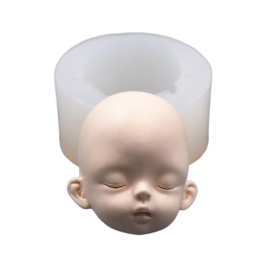 3D голова куклы, детское лицо, силиконовая форма, мыло ручной работы, глина, пластырь, форма для помадки, шоколада, печенья, сахара, ремесло, сделай сам