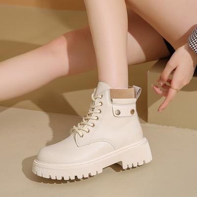 Новые зимние ботинки, укороченные ботинки оверсайз, женские теплые хлопковые ботинки на толстой подошве и женская обувь