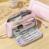Girl's Minimalist Pencil Case for Junior High School Students, Large Capacity Storage for Popular Stationery, Pencil Case for Ju