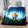 Dog Man Flannel Blanket Soft Warm All-Season Throw, Design for Camping, Car Travel, Hiking Sofa, Bed, Office Perfect Gift for Parties