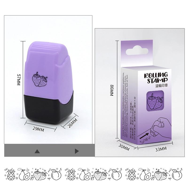 Мультяшный роллер-штамп самонаборный неперезаправляемый штамп для скрапбукинга канцелярский штамп инструменты для раскрашивания своими руками игрушка для дошкольника детский сад