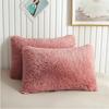 Nordic Plush Rectangular Pillowcase - Crystal Velvet Mink Cushion Cover, Solid Color