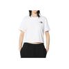 The North Face Solid Logo Embroidered Round Neck Loose Short Sleeve T-Shirt Women tops White NT7UQ45B