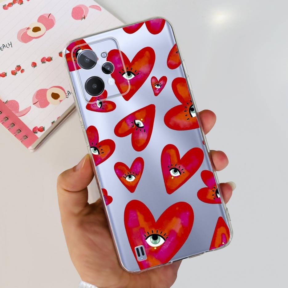 Чехол для Realme C31 RMX3501 Новая Модная Расписная Крышка Мягкий Тонкий Чехол для Телефона Для Realme C31 C 31 RealmeC31 Задняя Крышка Fundas Coque