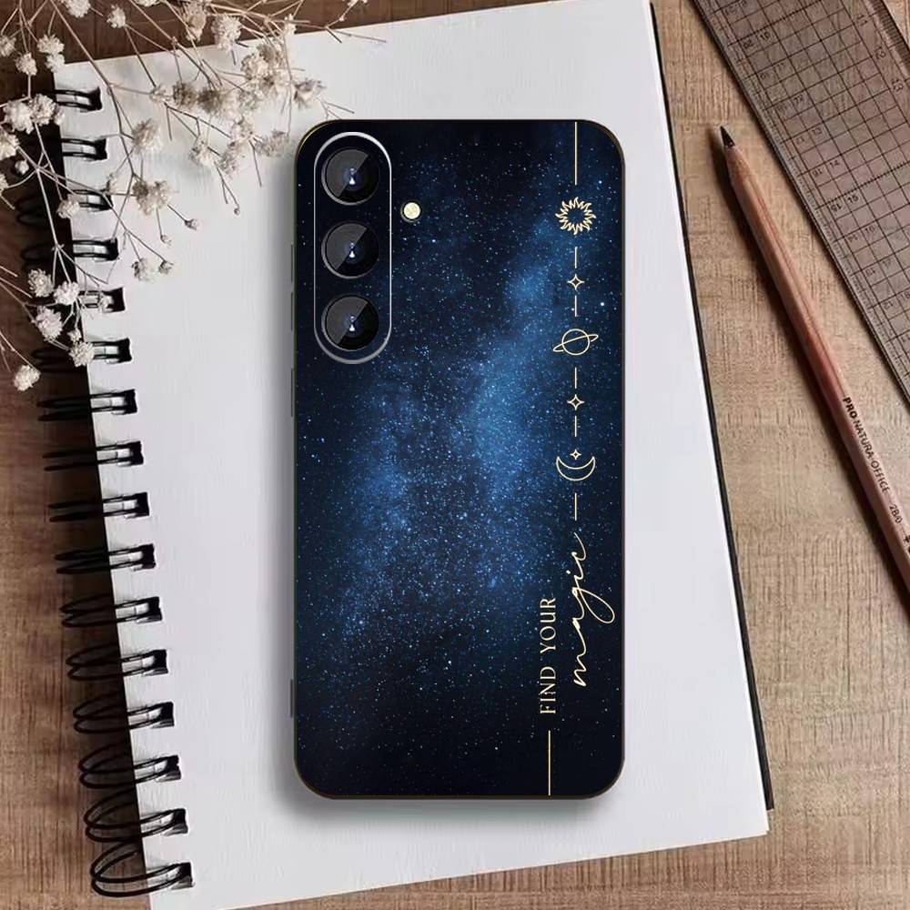 Чехол для телефона 'Темное Космическое Астрологическое Горы' для Samsung Galaxy A73, A21s, A22, A31, A52, A53, A71, A41 Мягкий Черный Корпус