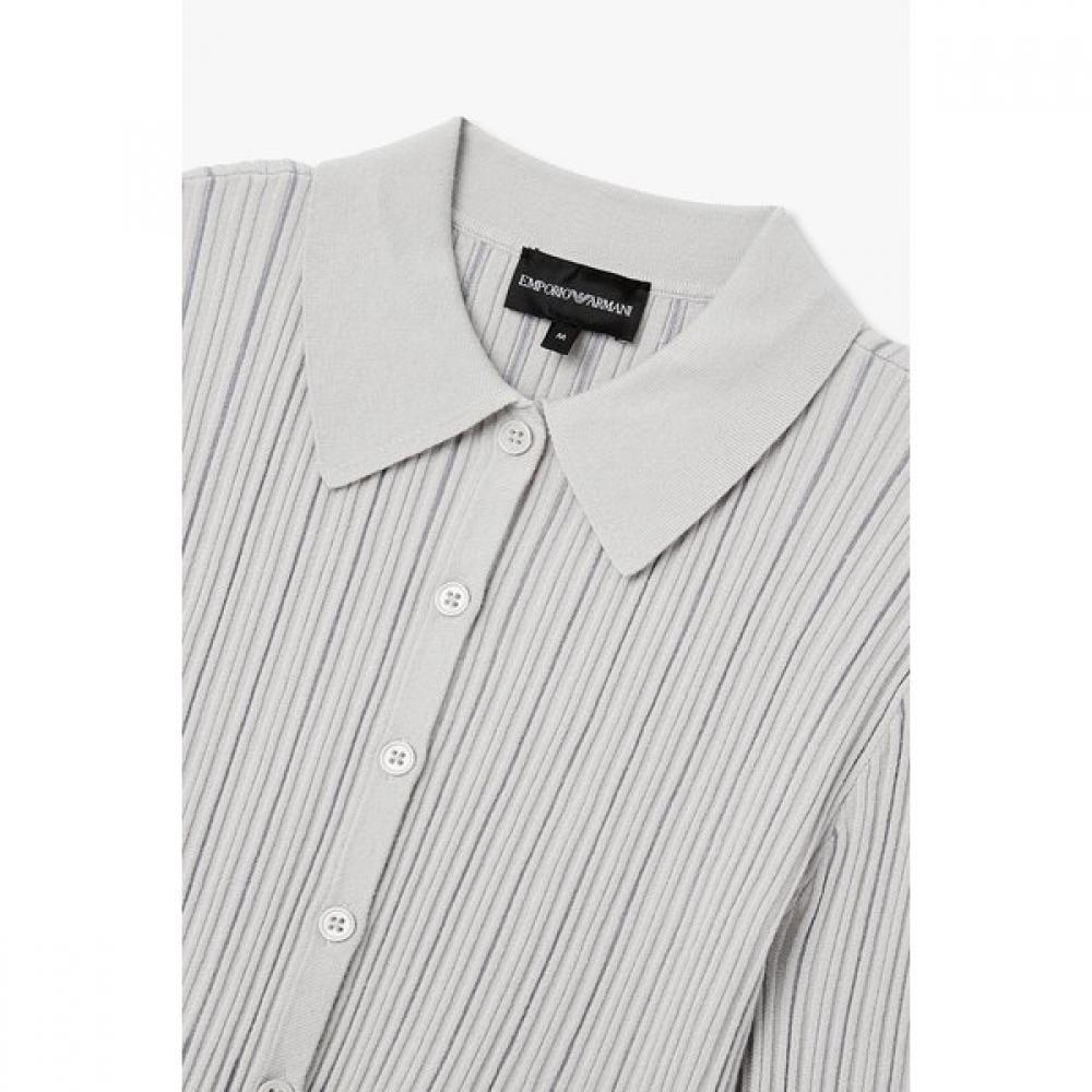 Emporio Armani Women Ribbed Button Up Knit Cardigan A526128504