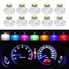 10Pcs Car Interior Indicator Lights Wedge Dashboard Warming Instrument Light T3 LED T4.2 T4.7 Led Bulb Canbus 3030SMD 12V Auto Lamp