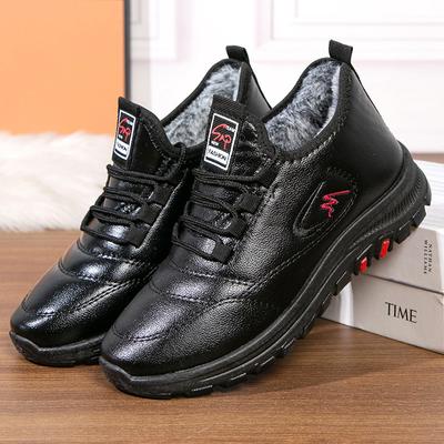 Женские зимние ботинки для снега, нескользящие, со шнуровкой, с подкладкой из искусственного меха, удобные короткие ботинки до щиколотки, водонепроницаемые, теплые, кроссовки для тренировок для женщин