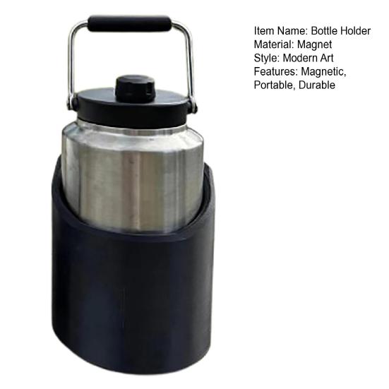 Магнитный держатель для бутылок, напечатанный на 3D-принтере, держатель для галлонов на 46, 50, 64 унции, переносная стойка для хранения бутылок с водой для гольф-кара, трактора, автобуса, газонокосилки