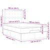 Ottoman Bed with Mattress & LEDs 120x190 cm Faux Leather