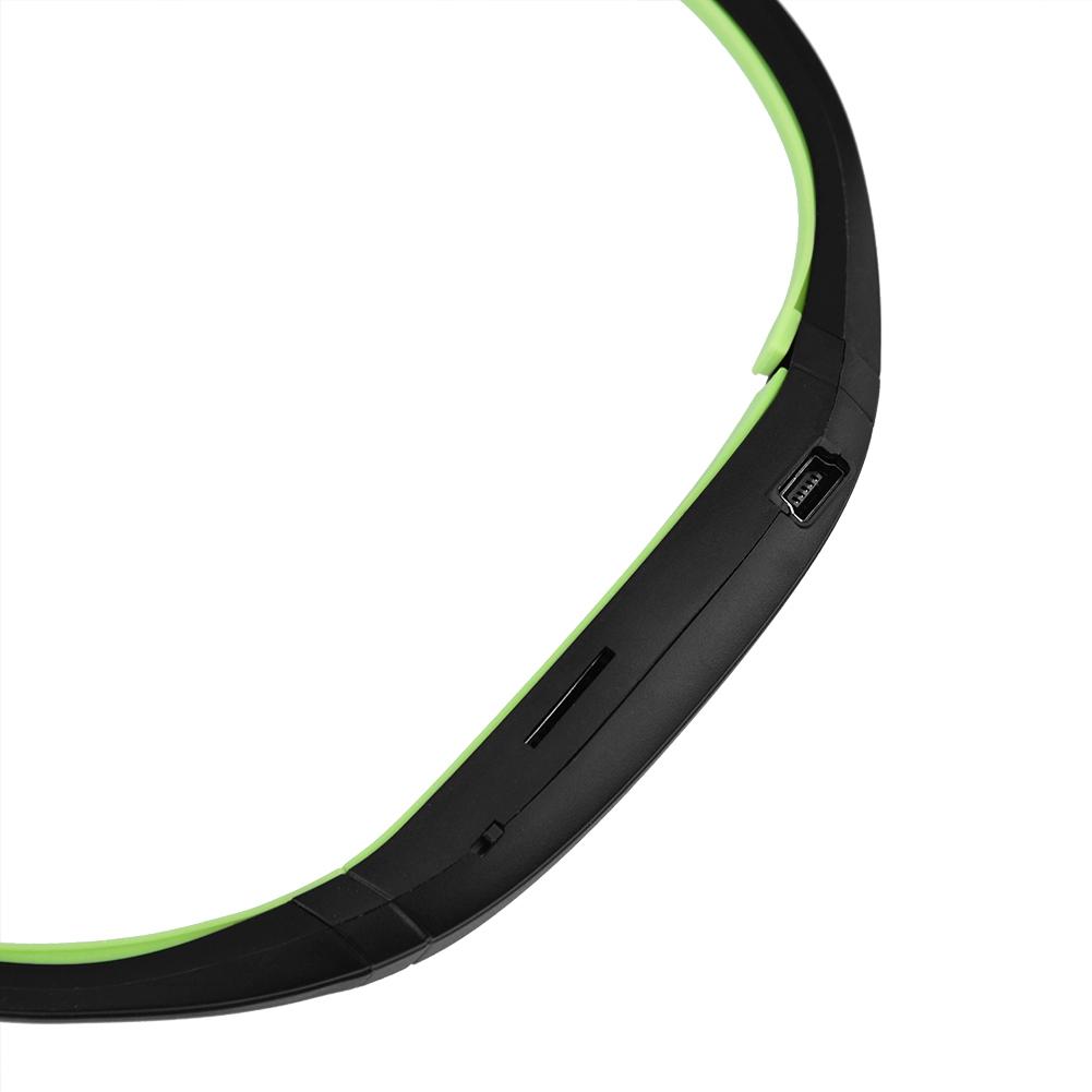 Спортивные беспроводные наушники Bluetooth 4.1 стереонаушники гарнитура с микрофоном слот для карты TF зеленый