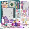 Diary Set with Two Stationery Scrapbook 2 Memo System Craft Popular for Elementary School Gift Themes, Set, Kit, Books, Journal, Diary, Pad, Planner,