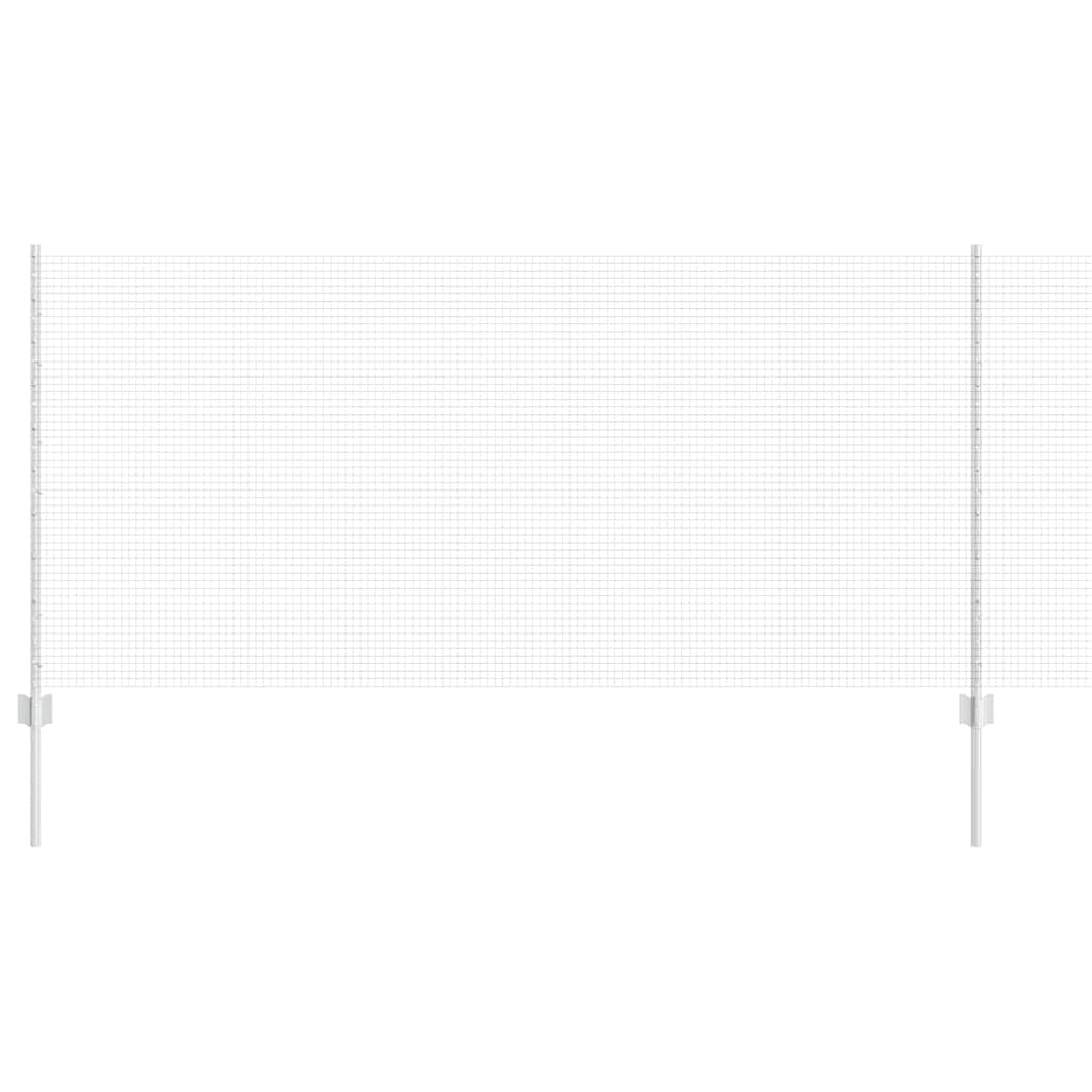 Welded Wire Fence with Posts 10 x 1 m (W x H)