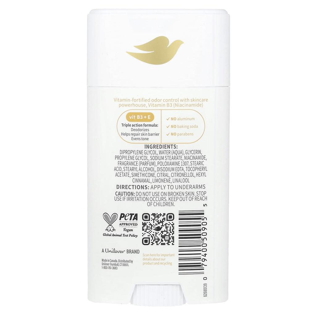 Дезодорант Vitamin Care+, Персик и масло ши, 74 г(2.6 унции)