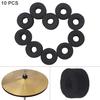10pcs/lot Cotton Black Cymbal Felt Pads Thickened Protection Pad Percussion Accessories Kit