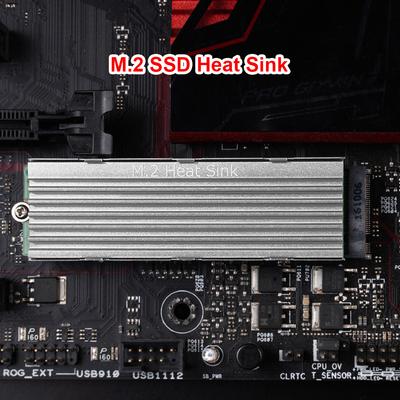 Теплоотвод M.2 SSD M2 2280 Твердотельный жесткий диск Радиатор Алюминиевый радиатор Охлаждающая термопрокладка для M2 NVMe SATA SSD 2280
