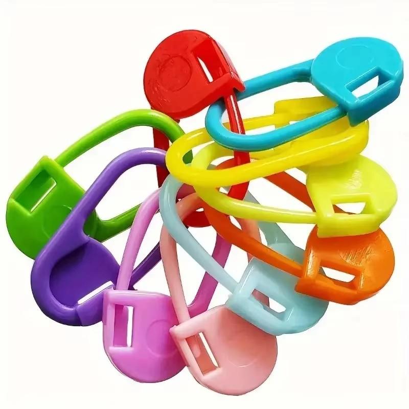 50-350pcs Mini Knitting Crochet Locking Plastic Safety Pins Knitting Markers Clothing Accessories for DIY