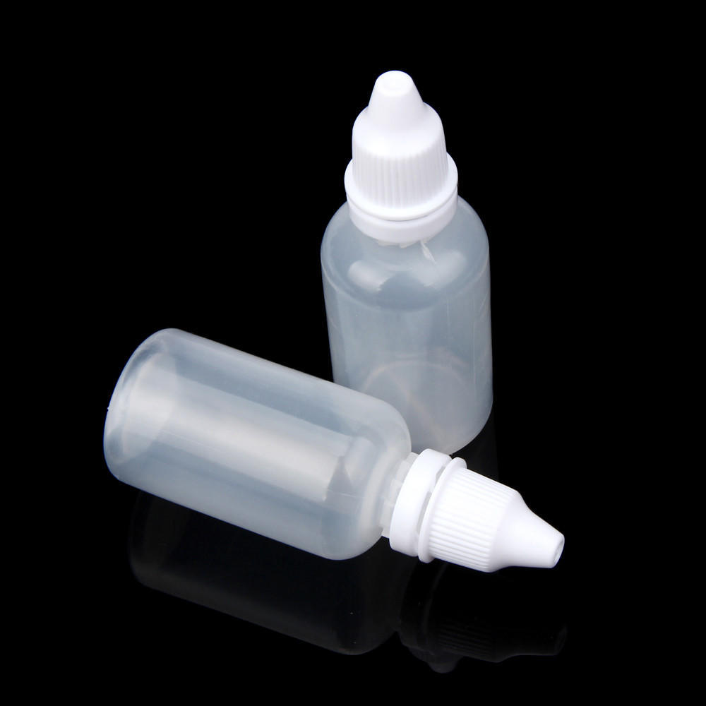25PCS 30ml Empty Plastic Squeezable Dropper Bottles Eye Liquid Dropper